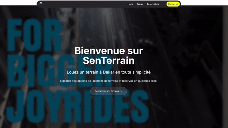 SunuTerrain - Plateforme de réservation de terrains